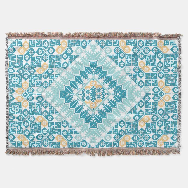 palästinensisches Stickmuster Decke (Vorderseite)