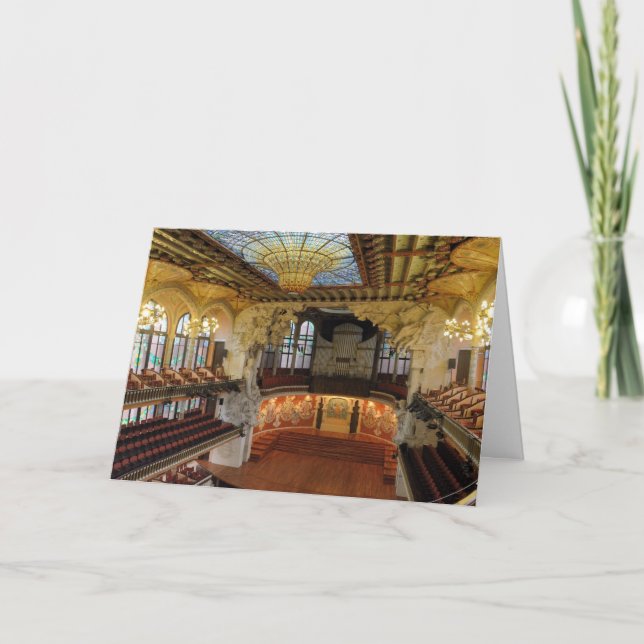 Palau de la Musica Catalana Karte (Vorderseite)