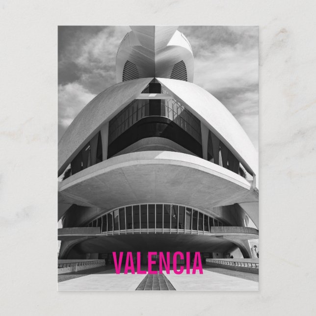 Palau de les Arts Reina Sofia, Valencia Postkarte (Vorderseite)