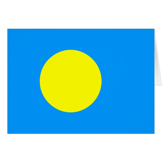 Palau Flag (Vorderseite (Horizontal))