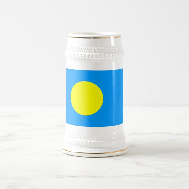 Palau Flag Bierglas (Mittel)