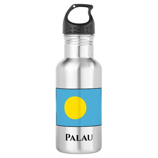 Palau Flag Edelstahlflasche (Vorderseite)