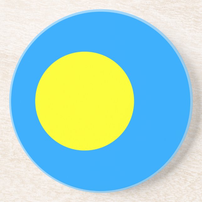 Palau Flag Getränkeuntersetzer (Vorne)