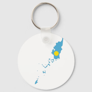 Palau-Flag-Karte Schlüsselanhänger