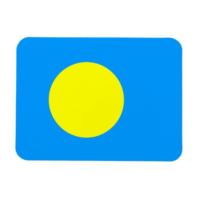 Palau Flag Magnet (Horizontal)