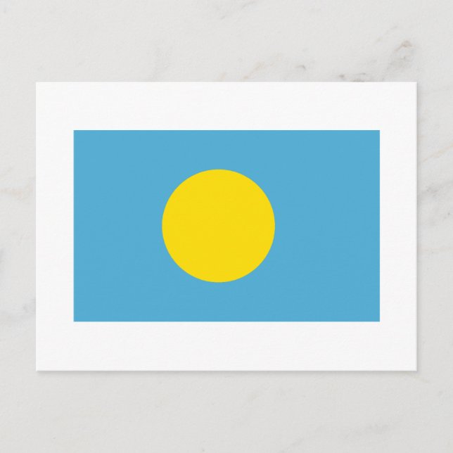 Palau Flag Postkarte (Vorderseite)