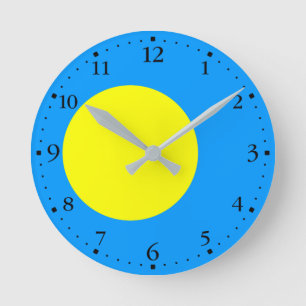 Palau Flag Runde Wanduhr