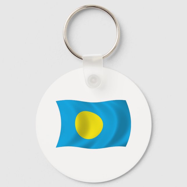 Palau Flag Schlüsselanhänger (Vorderseite)
