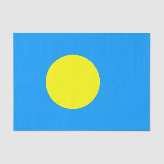 Palau Flag Seidenpapier (Vorderseite)