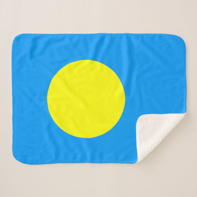 Palau Flag Sherpadecke (Vorderseite (Horizontal))