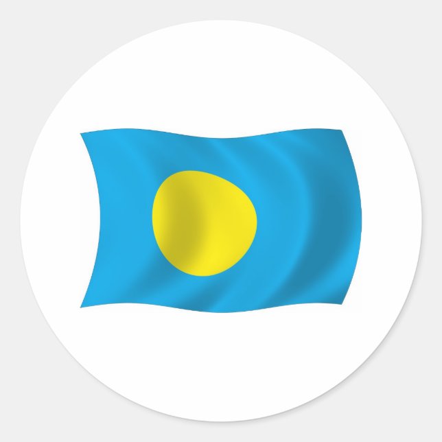 Palau Flag Sticker (Vorderseite)