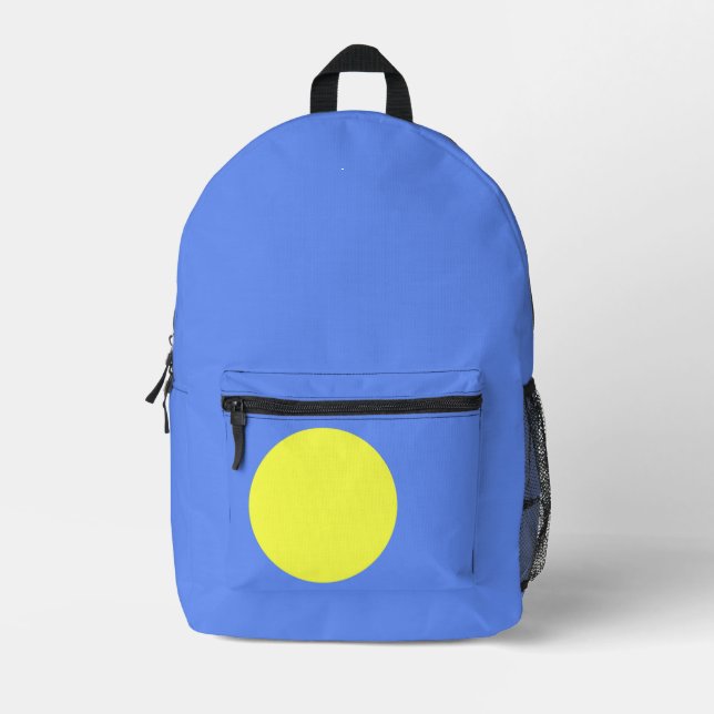 Palau-Flagge Bedruckter Rucksack (Vorderseite)