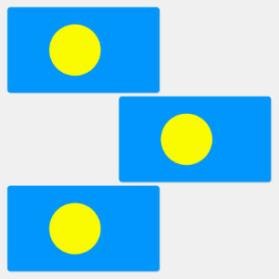 Palau-Flagge Etiketten