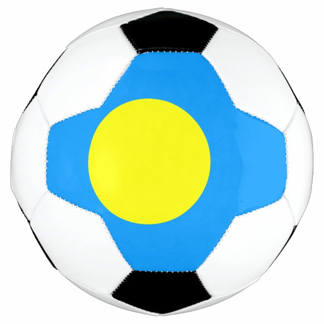 Palau-Flagge Fußball (Vorderseite)