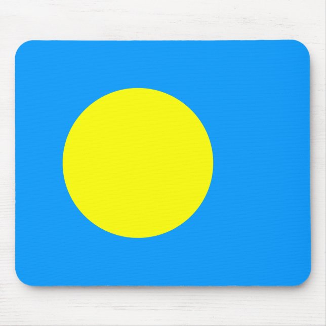 Palau-Flagge Mousepad (Vorne)