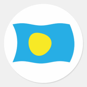 Palau-Flaggen-Aufkleber Runder Aufkleber