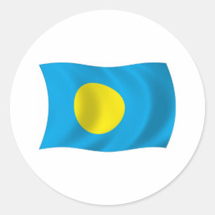 Palau-Flaggen-Aufkleber Runder Aufkleber