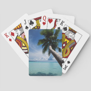 Palau, Mikronesien, Palme an der Palau-Lagune Spielkarten