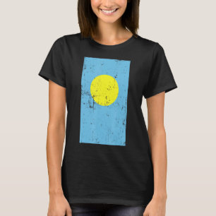 Palau Oceania Micronesia Ngerulmud Flag gestört T-Shirt