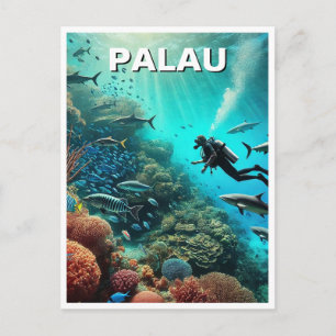 Palau Tauchen Reisen Postkarte