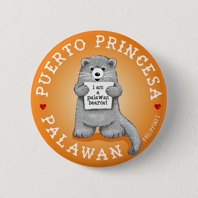 Palawan Bearcat  Button (Vorderseite)