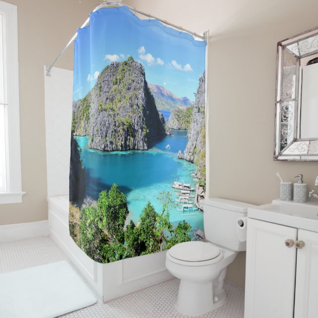 Palawan Lagoon, Philippinen Duschvorhang (Beispiel)