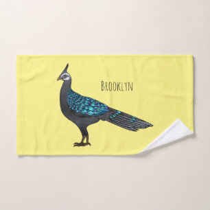 Palawan Pfauenpheasant Cartoon Badhandtuch Set