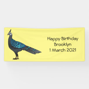 Palawan Pfauenpheasant Cartoon Banner