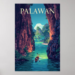 Palawan, Philippinen Druck Poster