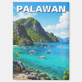 Palawan Philippinen Reise Magnet
