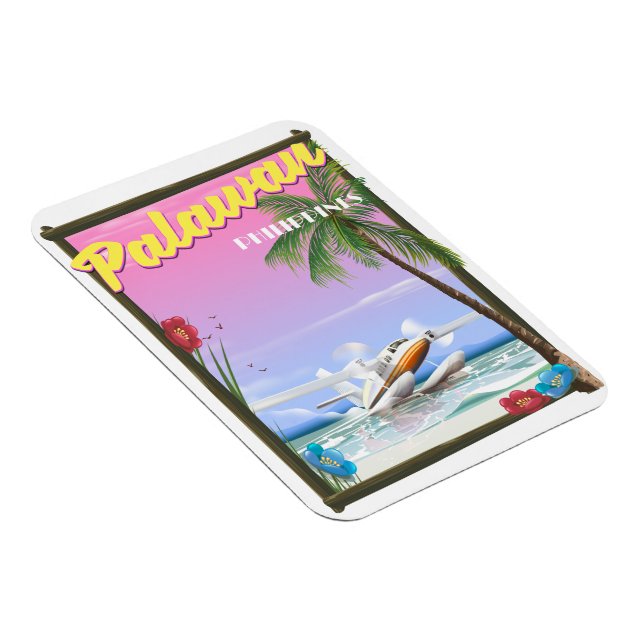 Palawan Philippines Flugplakat Magnet (Rechte Seite)
