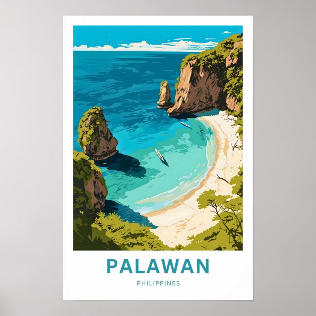 Palawan Philippines Travel Print Poster (Vorne)
