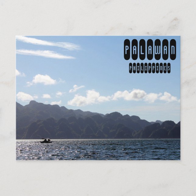 Palawan-Reise auf den Philippinen Postkarte (Vorderseite)