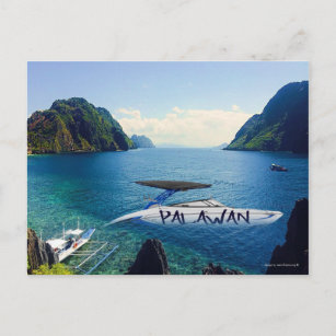 Palawans ursprüngliches Wasser Postkarte