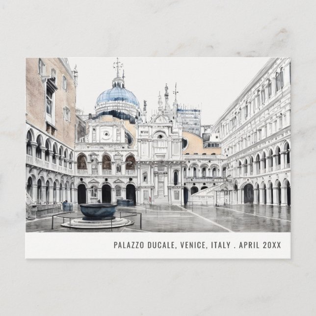Palazzo Ducale Venedig Giro del Malcantone Postkarte (Vorderseite)