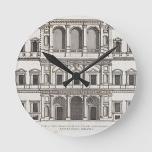 Palazzo Farnese, von "Palazzi Di Rom", Teil I, p Runde Wanduhr