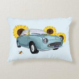 Pale Aqua Figaro accent pillow Dekokissen