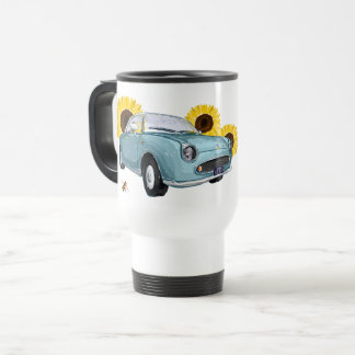 Pale Aqua Figaro travel mug - gobelet de voyage
