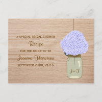 Pale Blue Hydrangea & Mason Jar Brautparty