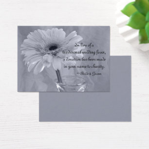 Pale Blue Tinted Daisy Wedding Wohltätigkeit Fevor