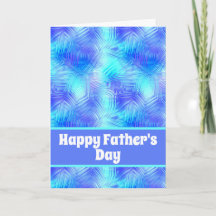 Pale Glassy Blue Happy Vatertag