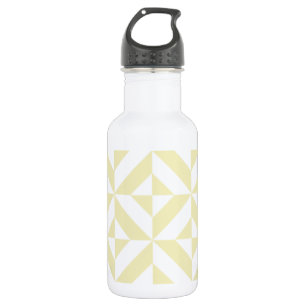 Pale Gold Geometric Deko Cube Pattern Trinkflasche