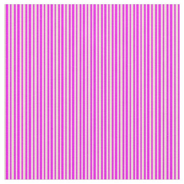 Pale Goldenrod & Fuchsia Lines Stoff (Nahaufnahme)
