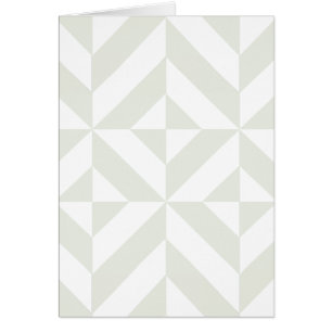 Pale Gray Geometric Deco Cube Pattern
