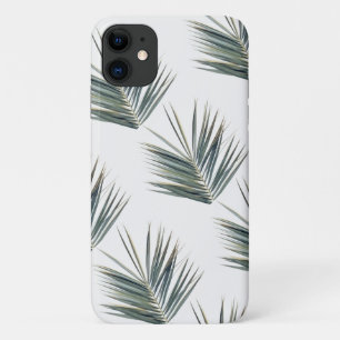 Pale Green Palm Tree Leaf iPhone 11 Fall Case-Mate iPhone Hülle