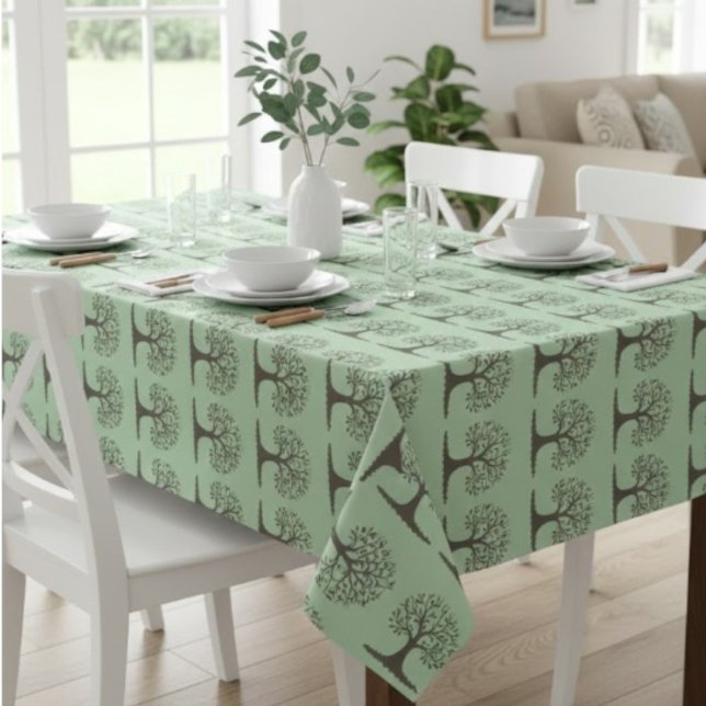 🌳 Pale Green Tree of Life Tablecloth Tischdecke (Von Creator hochgeladen)