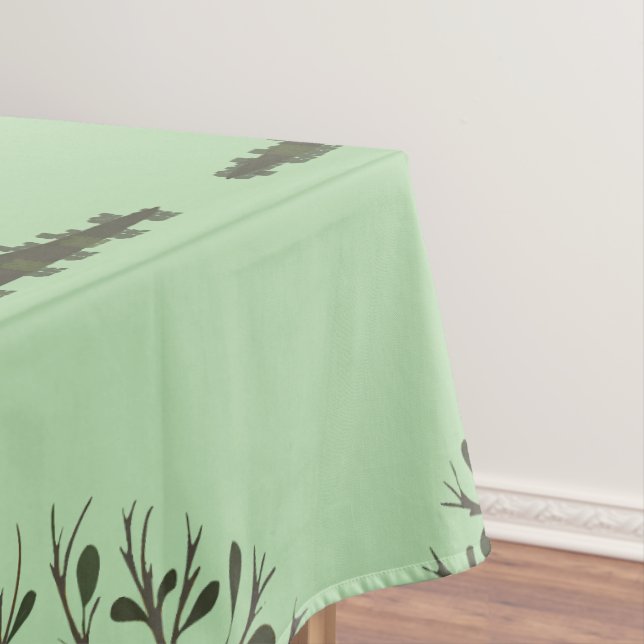 🌳 Pale Green Tree of Life Tablecloth Tischdecke (Beispiel)