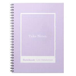 Pale Lavender Purple Block Quote Classic Notizblock