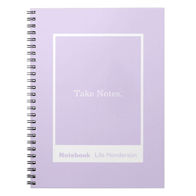 Pale Lavender Purple Block Quote Classic Notizblock (Vorderseite)