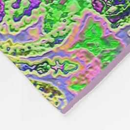 Pale Lila Paisley Fleecedecke